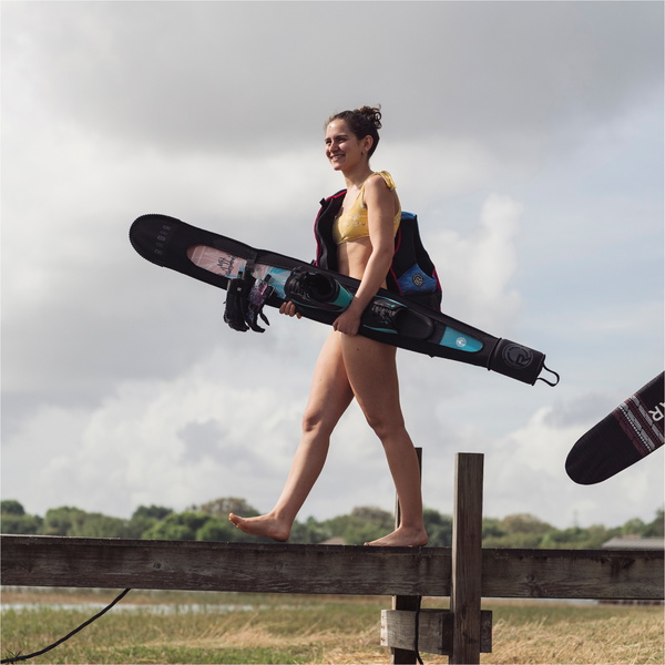 2026 Radar Ariaprene Slalom Neoprene Sleeve With Fin Protector R22-BAG-NEO-AR - Grey Ariaprene